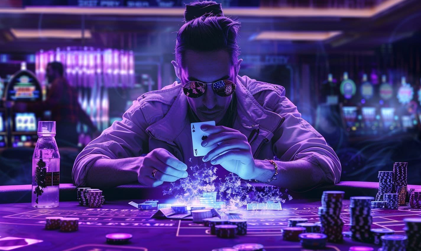 Meja blackjack Top Trend Gaming dengan dealer profesional